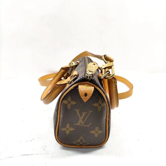 Louis Vuitton LV Hand Bag Mini Speedy Dark Brown Monogram 970-081525 - Picture 3 of 13